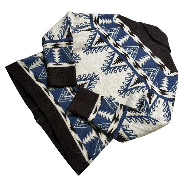 Pendleton Wool Alpaca Aztec Southwestern Zip Cardigan Sweater Brown Women’s L - Picture 11 of 12